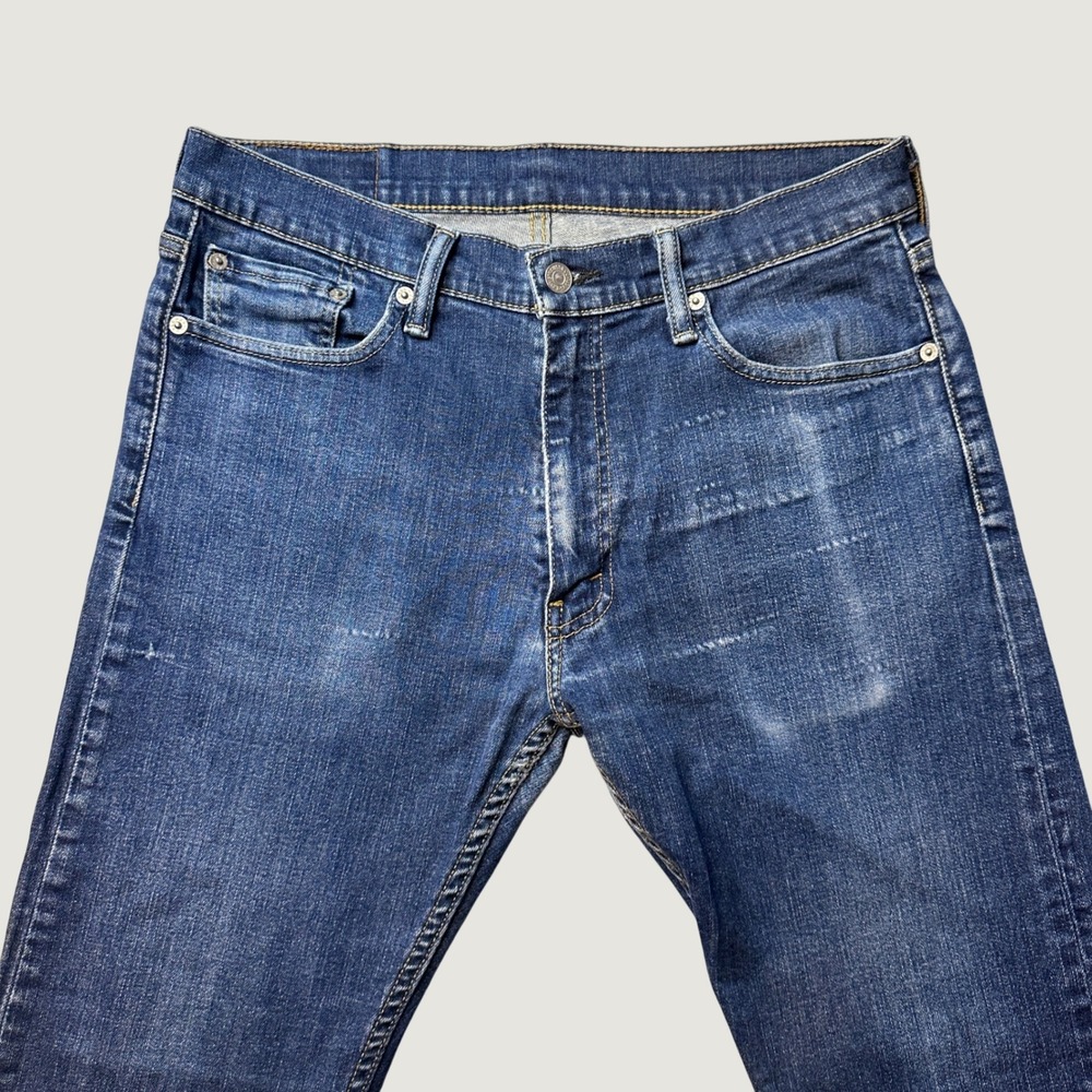 Levi's 513 Jeans Mens 32x30 (32x28) Slim Straight Blue Stretch Denim Pants